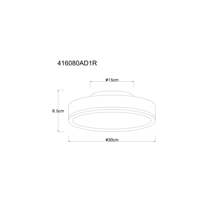 Globo - LED Плафониера LED/12W/230V 3000K Ø 30 см