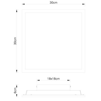 Globo - LED Лампа за таван LED/12W/230V