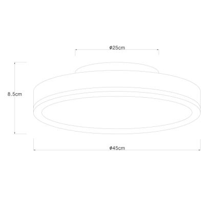 Globo - Таванно LED осветително тяло с възможност за димиране LED/24W/230V 3000-6500K Ø 45 см