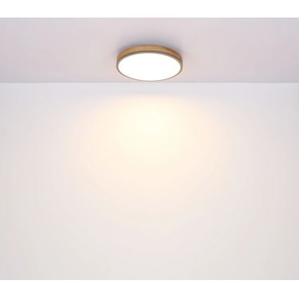 Globo - LED Димируем плафон LED/40W/230V 2700-6500K Ø 60 см + дистанционно управление кафяв/сив