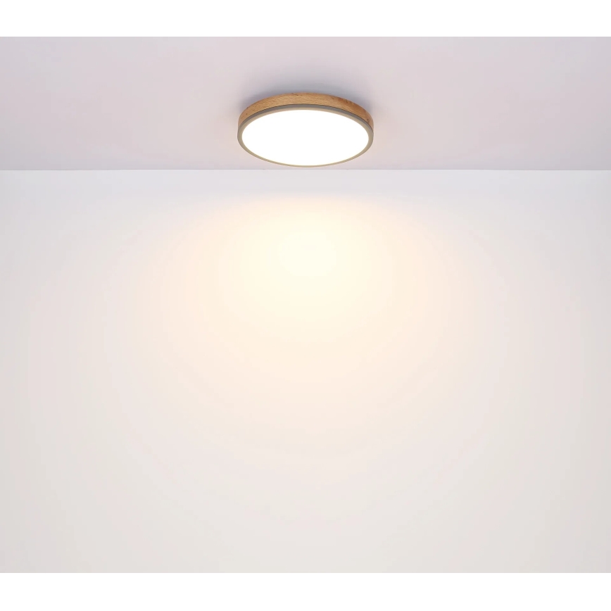 Globo - LED Димируем плафон LED/40W/230V 2700-6500K Ø 60 см + дистанционно управление кафяв/сив