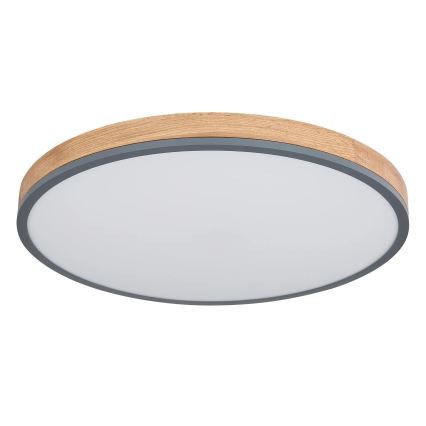 Globo - LED Димируем плафон LED/40W/230V 2700-6500K Ø 60 см + дистанционно управление кафяв/сив