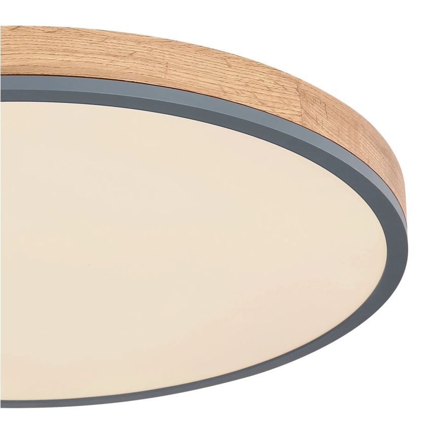 Globo - LED Димируем плафон LED/40W/230V 2700-6500K Ø 60 см + дистанционно управление кафяв/сив