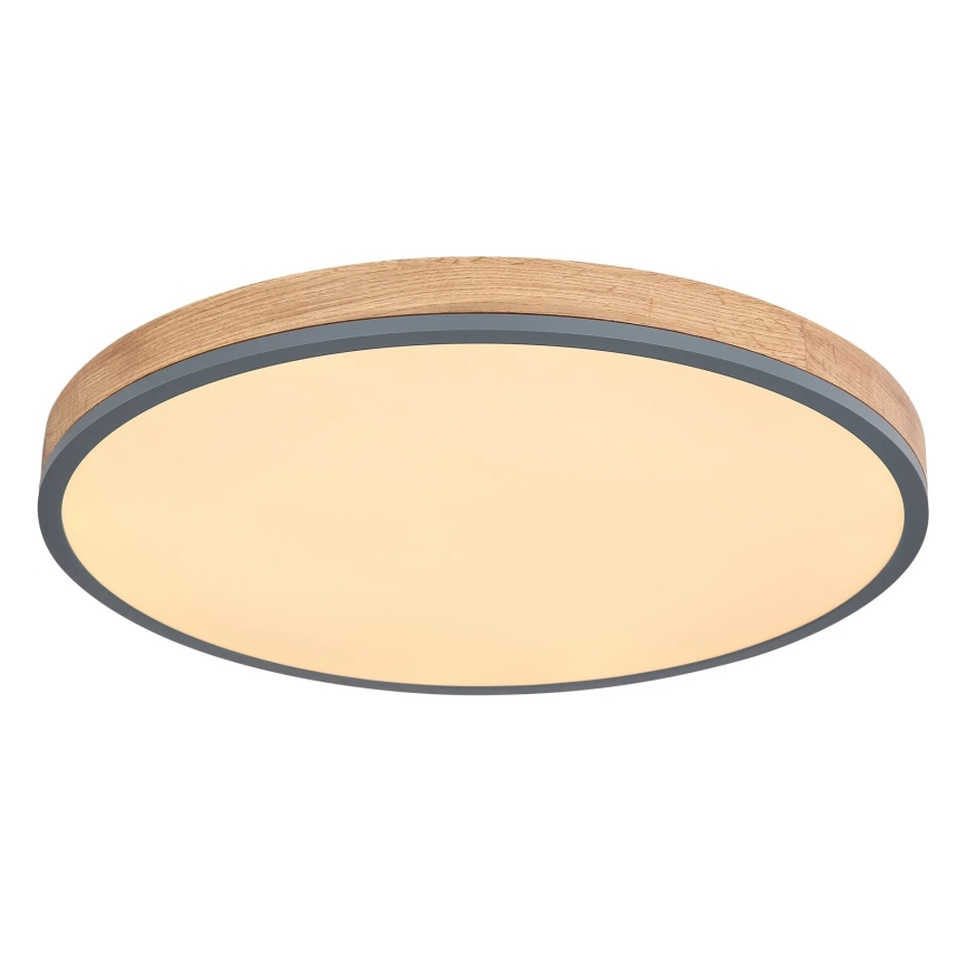 Globo - LED Димируем плафон LED/40W/230V 2700-6500K Ø 60 см + дистанционно управление кафяв/сив