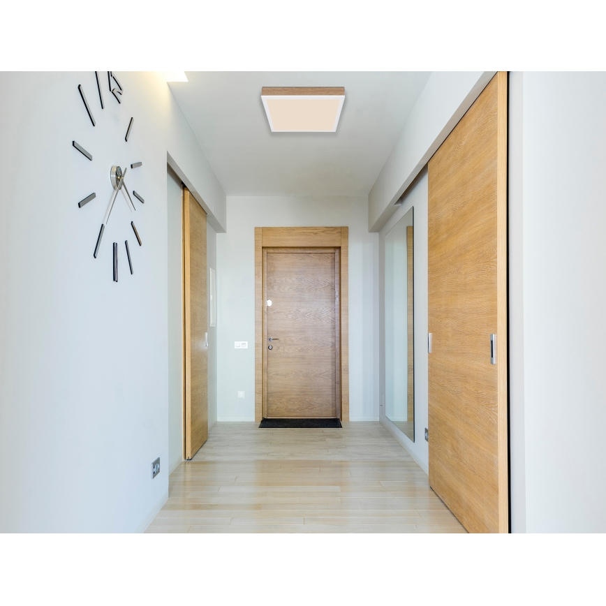 Globo - LED Плафониера LED/12W/230V 30x30 см кафяв