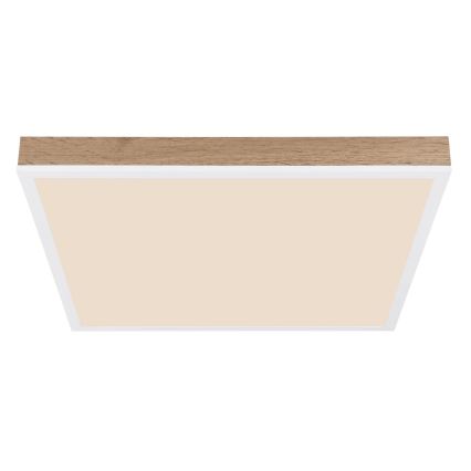 Globo - LED Димируем плафон LED/24W/230V 2700-6500K + дистанционно управление кафяв/бял