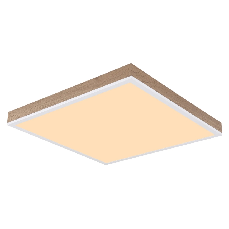 Globo - LED Димируем плафон LED/24W/230V 2700-6500K + дистанционно управление кафяв/бял