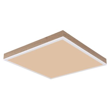 Globo - LED Димируем плафон LED/24W/230V 2700-6500K + дистанционно управление кафяв/бял