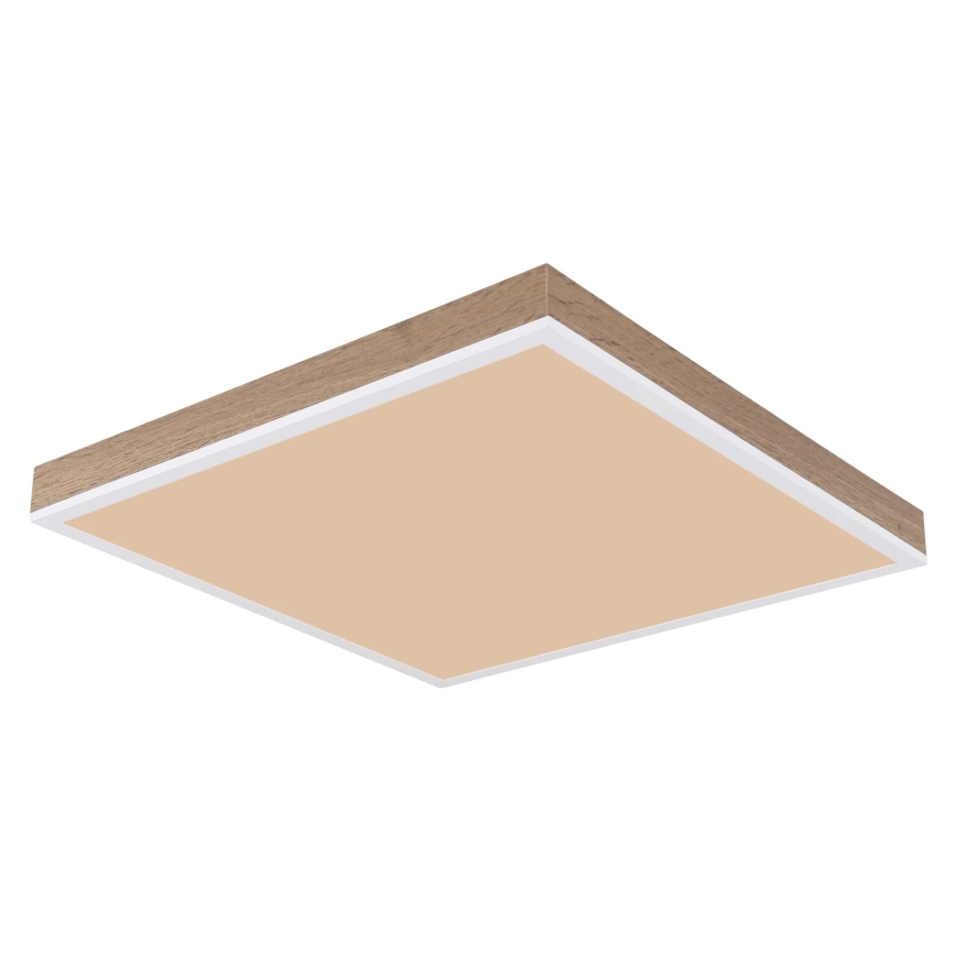 Globo - LED Димируем плафон LED/24W/230V 2700-6500K + дистанционно управление кафяв/бял