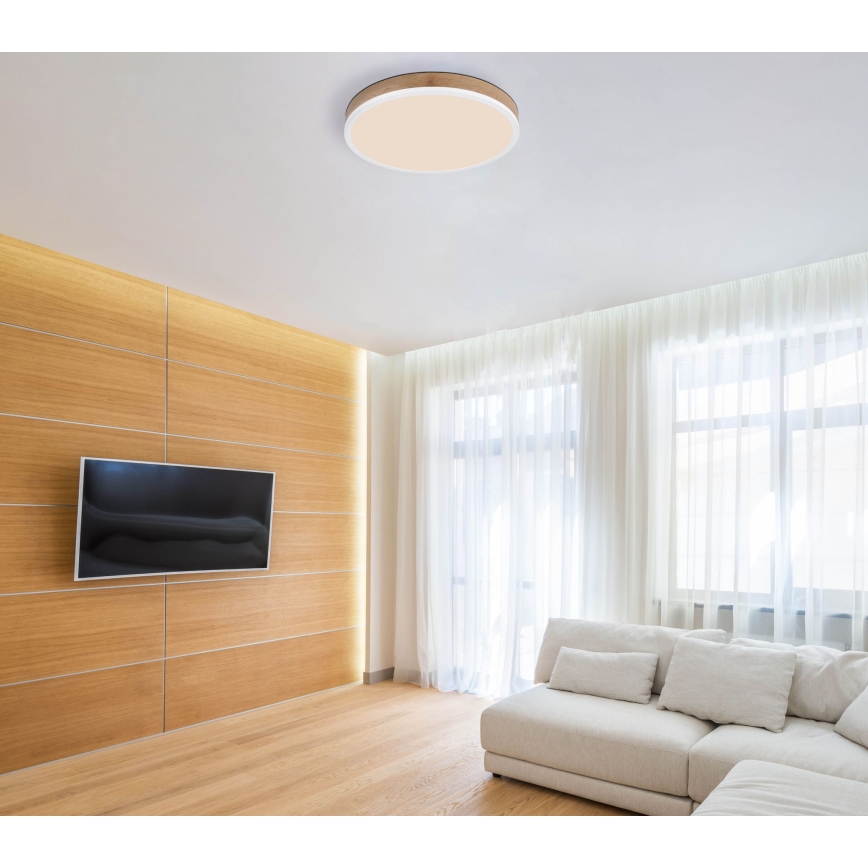 Globo - LED Плафониера LED/24W/230V Ø 45 см кафяв