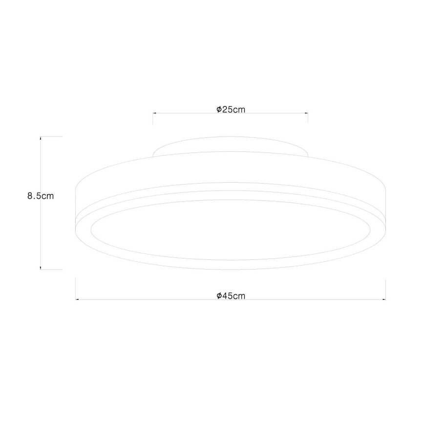 Globo - LED Плафониера LED/24W/230V Ø 45 см кафяв