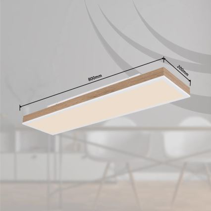 Globo - димируемо LED таванно осветително тяло LED/24W/230V 2700-6500K 20x80 cm + дистанционно управление