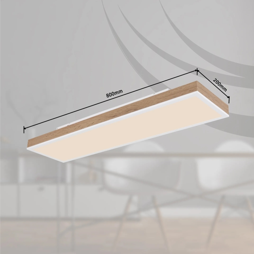 Globo - димируемо LED таванно осветително тяло LED/24W/230V 2700-6500K 20x80 cm + дистанционно управление
