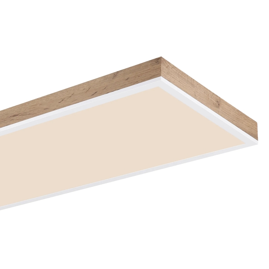 Globo - LED Димируем плафон LED/36W/230V 2700-6500K + дистанционно управление кафяв/бял