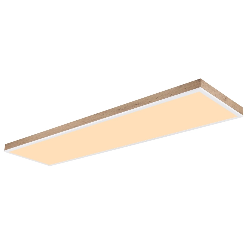 Globo - LED Димируем плафон LED/36W/230V 2700-6500K + дистанционно управление кафяв/бял