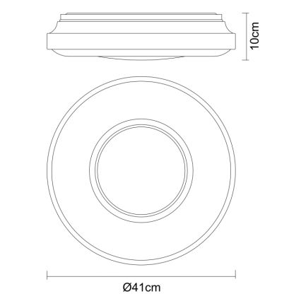 Globo - LED Плафониера LED/24W/230V