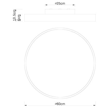 Globo - LED Димируем плафон LED/48W/230V 3000-6000K + дистанционно управление