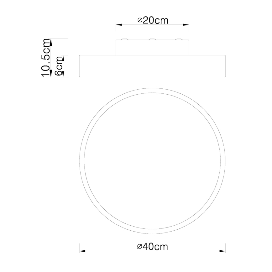 Globo - LED Димируем плафон LED/24W/230V 3000-6000K + дистанционно управление