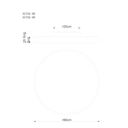 Globo - LED Димируем плафон LED/48W/230V 3000-6000K + дистанционно управление