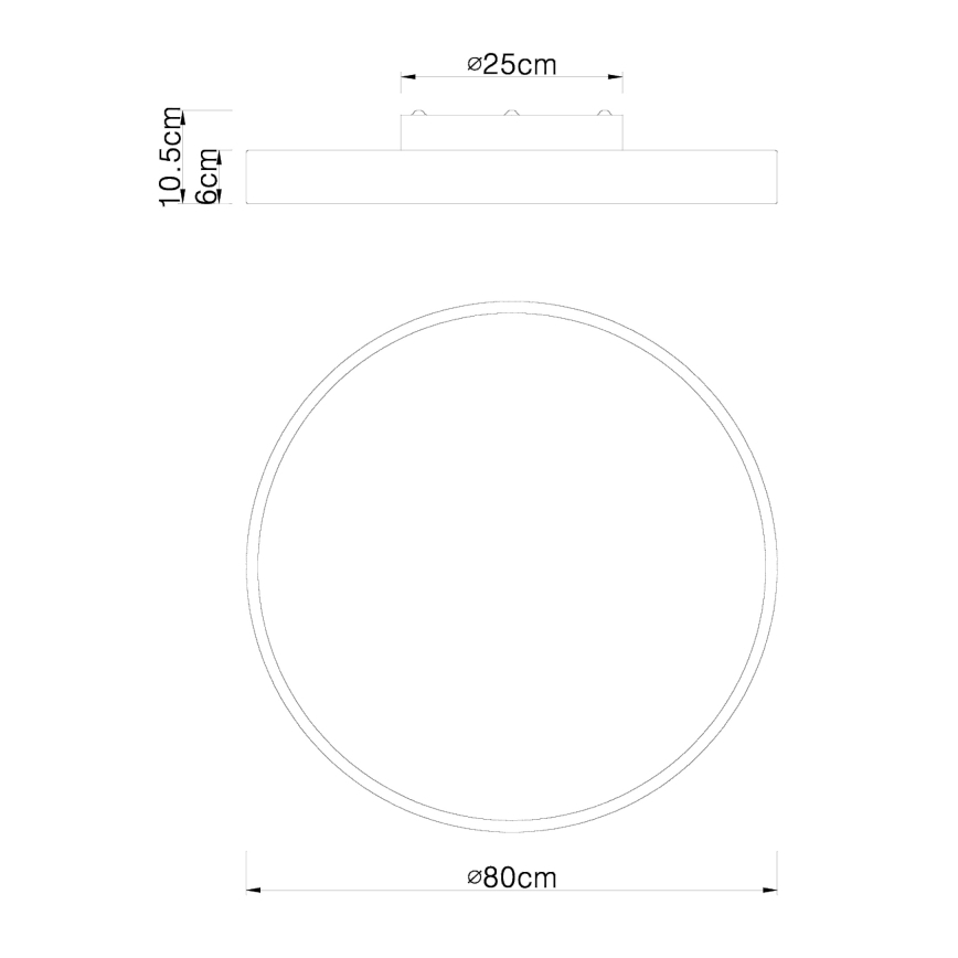 Globo - LED Димируем плафон LED/60W/230V 3000-6000K + дистанционно