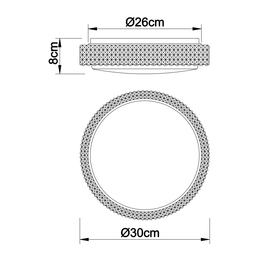 Globo - LED Плафониера LED/12W/230V 2700/4200/6500K Ø 30 см