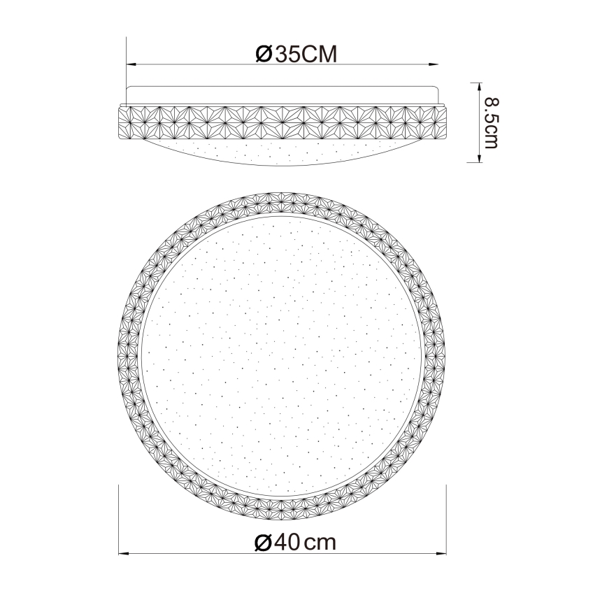 Globo - LED Плафониера LED/22W/230V 2700/4200/6500K Ø 40 см