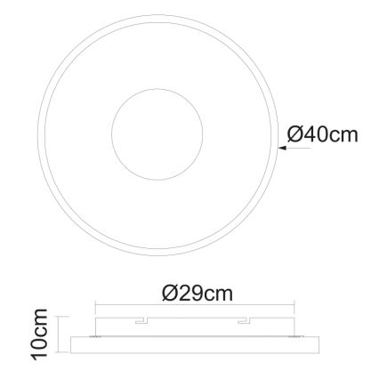 Globo - LED Димируем плафон LED/30W/230V 2700-6000K + дистанционно управление