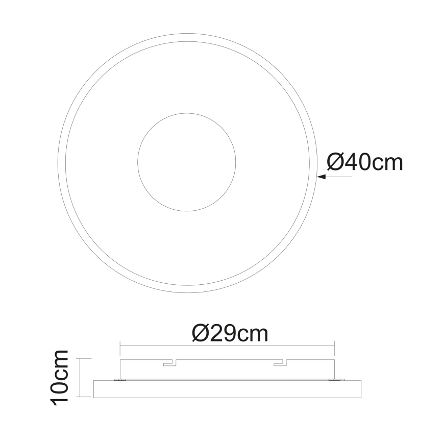 Globo - LED Димируем плафон LED/30W/230V 2700-6000K + дистанционно управление