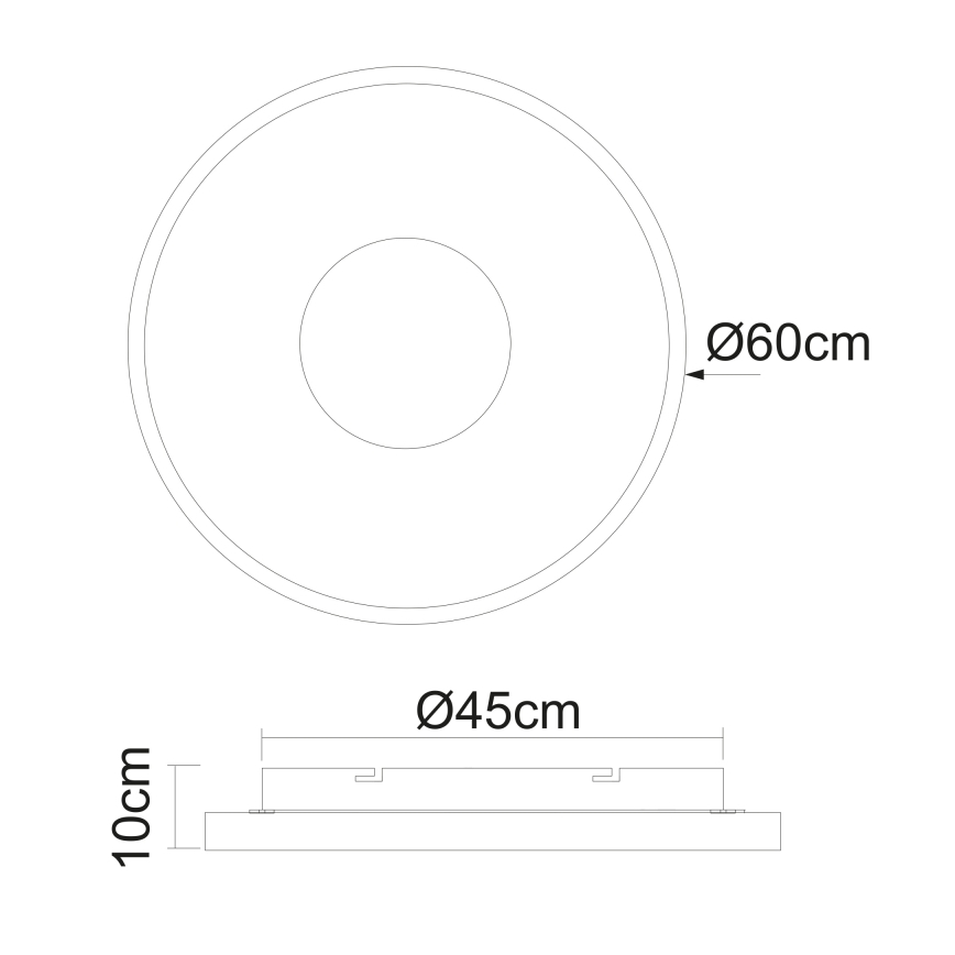 Globo - LED Димируем плафон LED/42W/230V 2700-6000K + дистанционно управление