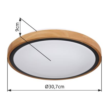 Globo - LED Плафон LED/12W/230V 307 мм 3000/4500/6000K