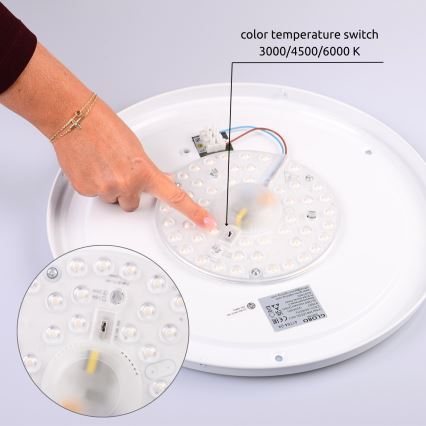 Globo - LED Плафониера LED/24W/230V 3000/4500/6000K Ø 43,7 см