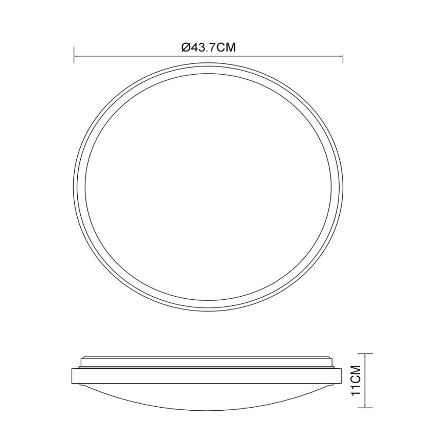 Globo - LED Плафониера LED/24W/230V 3000/4500/6000K Ø 43,7 см