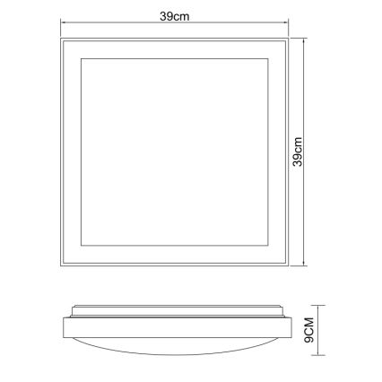 Globo - LED Плафониера LED/24W/230V 3000/4500/6000K