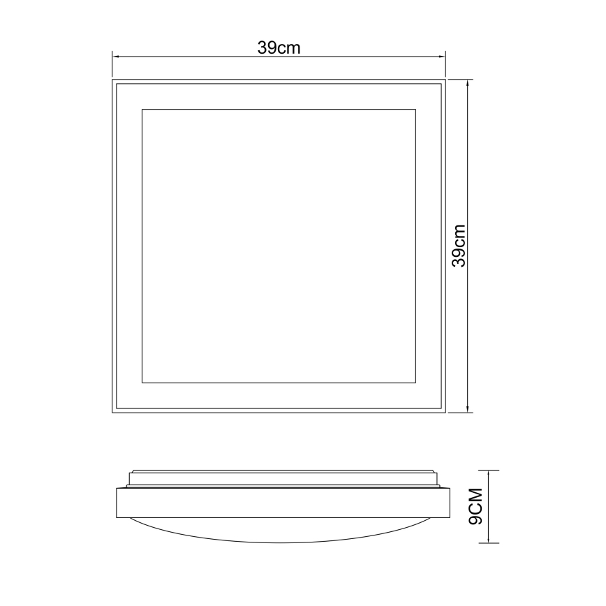 Globo - LED Плафониера LED/24W/230V 3000/4500/6000K