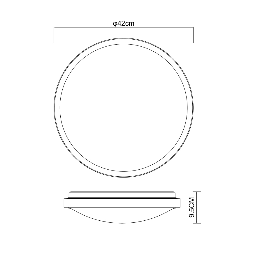 Globo - LED Плафониера LED/24W/230V 3000/4500/6000K Ø 42 см