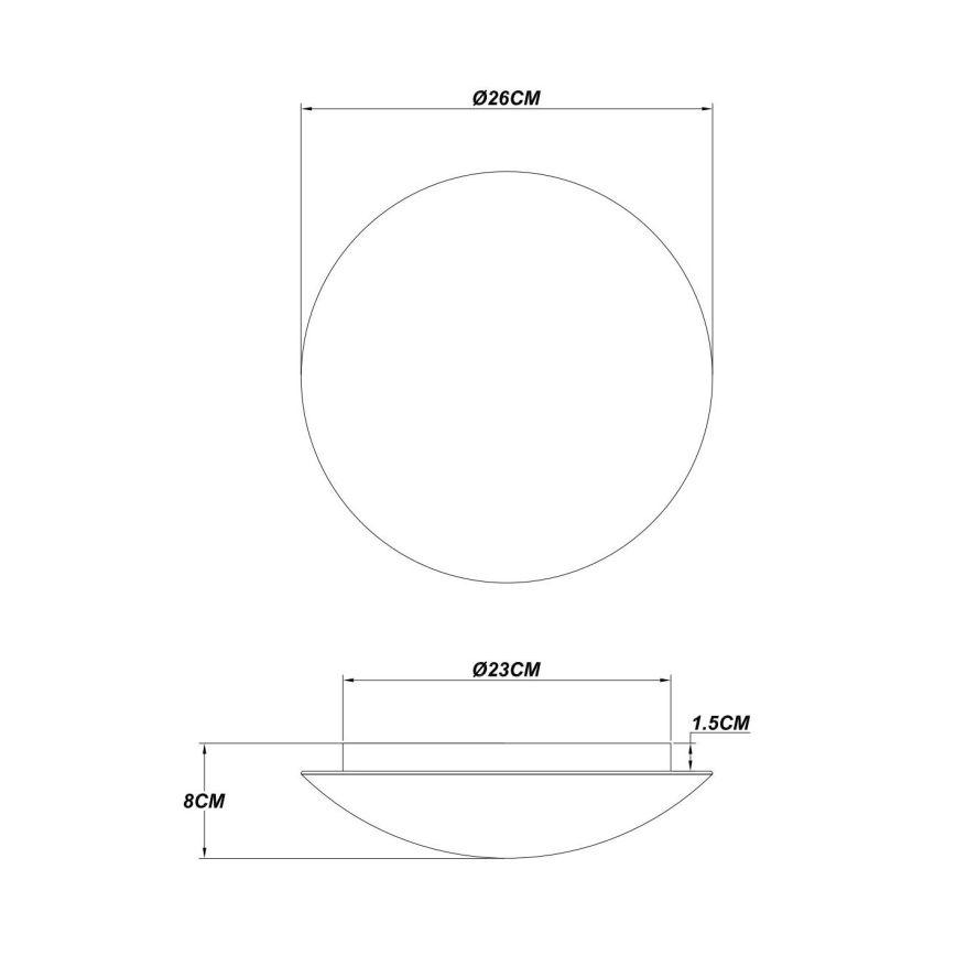 Globo - LED плафон 16W/230V 3000K Ø 26 см