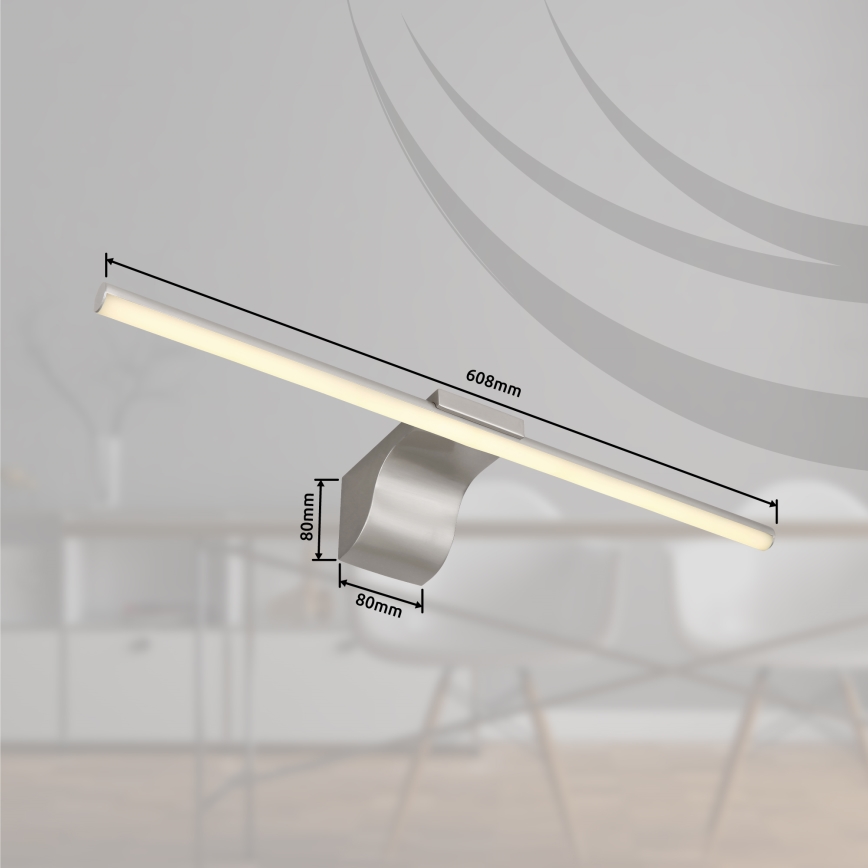 Globo - LED Лампа за огледало в баня LED/10W/230V 60,8 см IP44 лъскав хром