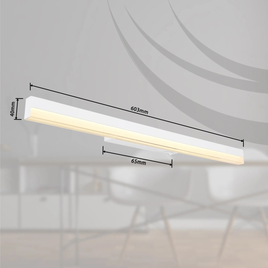 Globo - LED аплик LED/12W/230V 3000/6000K 60 см бял