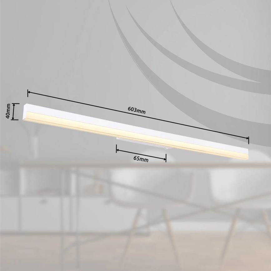 Globo - LED аплик LED/18W/230V 3000/6000K 80 см бял
