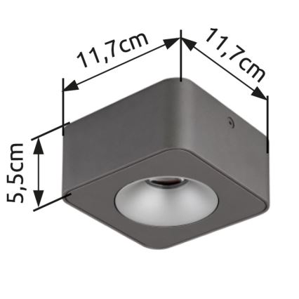 Globo - LED Плафониера LED/6,5W/230V 11,7x11,7 см