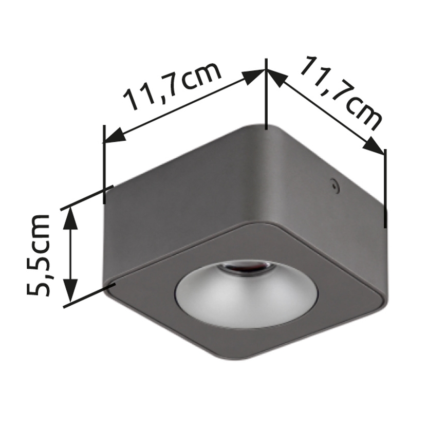 Globo - LED Плафониера LED/6,5W/230V 11,7x11,7 см