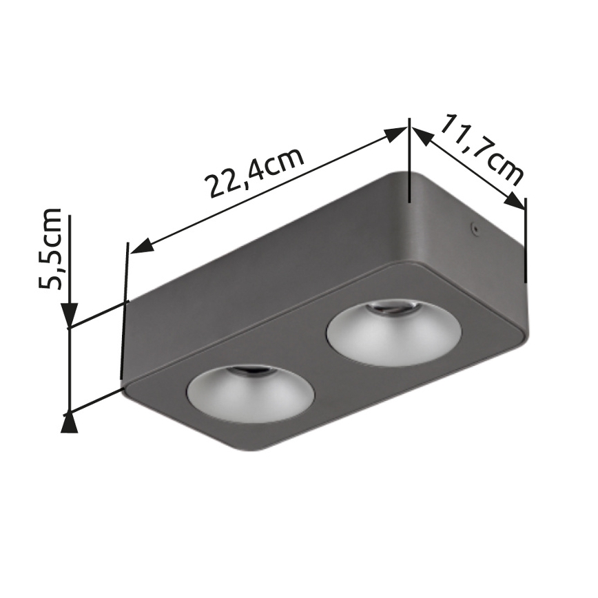 Globo - LED Плафониера LED/11W/230V 11,7x22,4 см