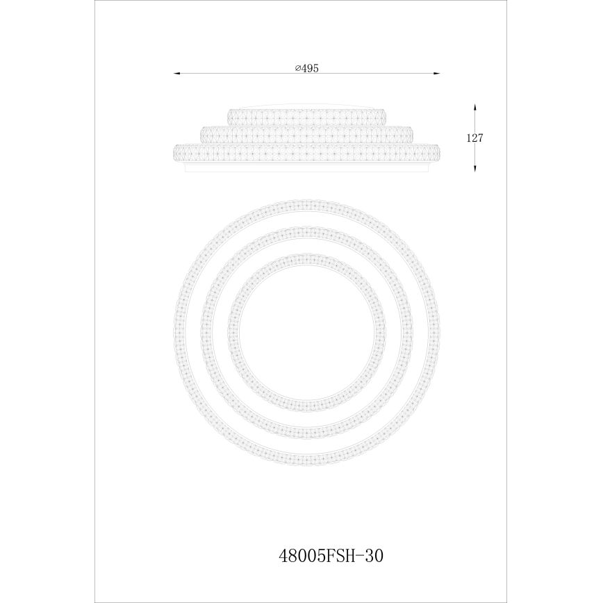 Globo - LED Димируем плафон LED/30W/230V TUYA Wi-Fi + дистанционно управление