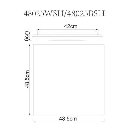 Globo - Димируемо таванно LED осветително тяло LED/24W/230V Wi-Fi Tuya + дистанционно управление