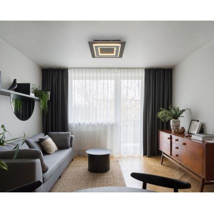 Globo - LED Плафониера LED/24W/230V 3000K 32x32 см антрацит