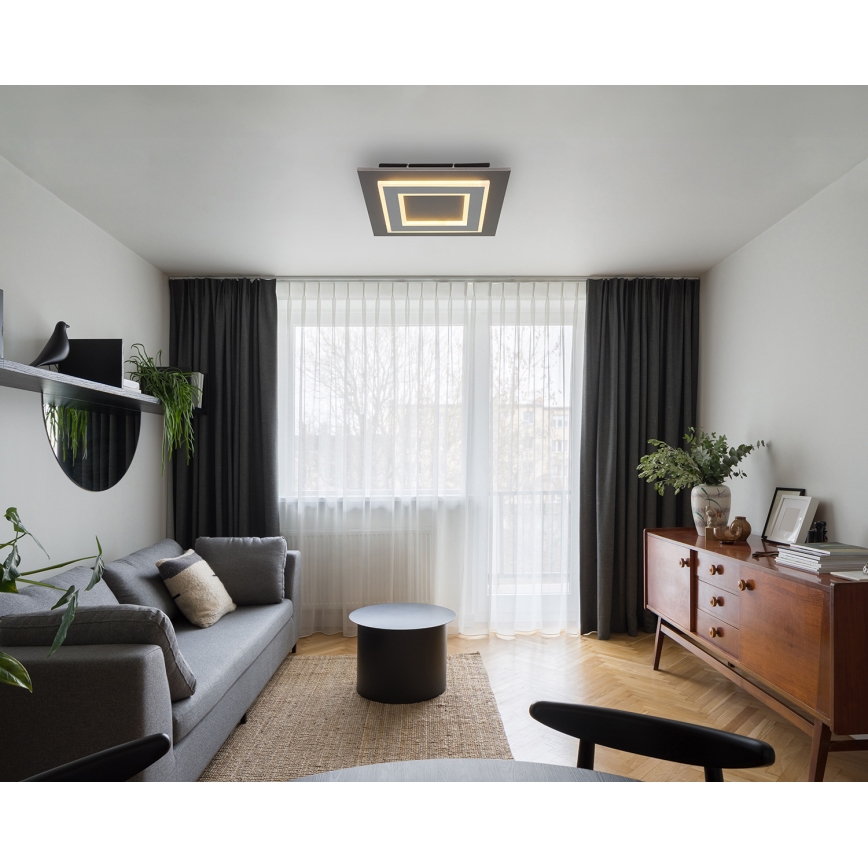 Globo - LED Плафониера LED/24W/230V 3000K 32x32 см антрацит