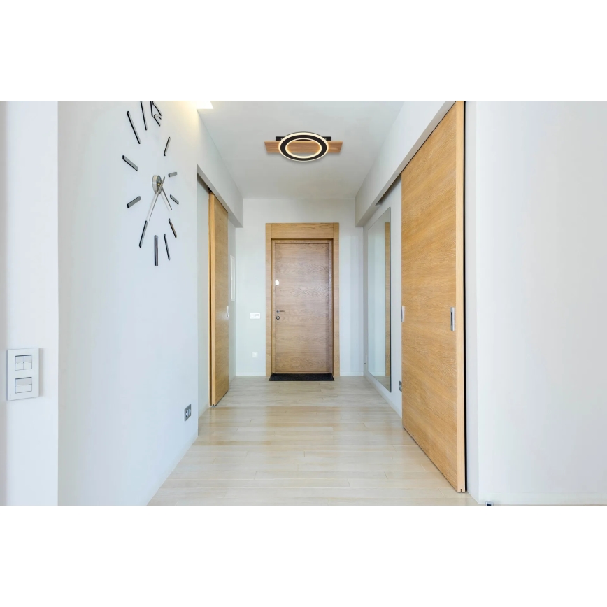 Globo - LED Плафониера LED/18W/230V кафяв