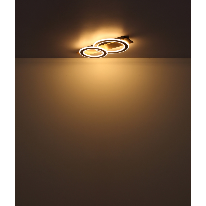 Globo - LED Плафониера LED/40W/230V кафяв