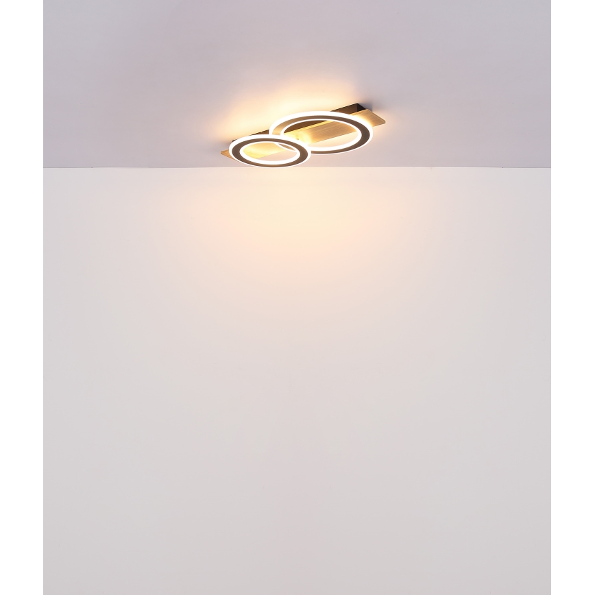 Globo - LED Плафониера LED/40W/230V кафяв