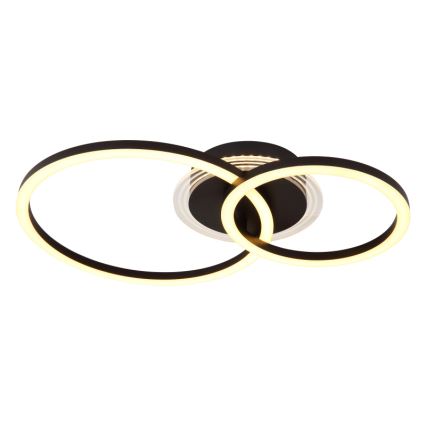 Globo - LED Плафониера LED/30W/230V 2700/4500/6500K Ø 33x50 см черен